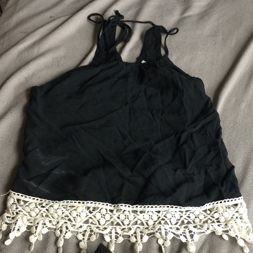 Black and white tank top
